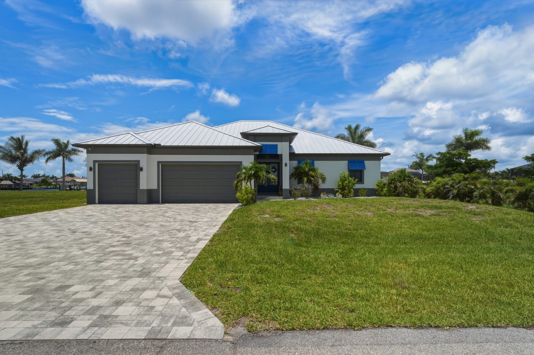 Front exterior of the Cape Coral vacation home